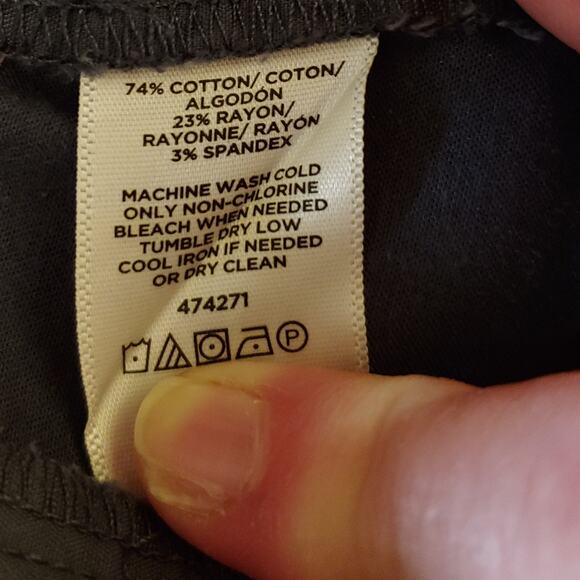 Loft sz 6 Marisa gray pants - Picture 4 of 4